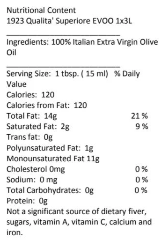 Sogno Toscano 1923 Extra Virgin Olive Oil