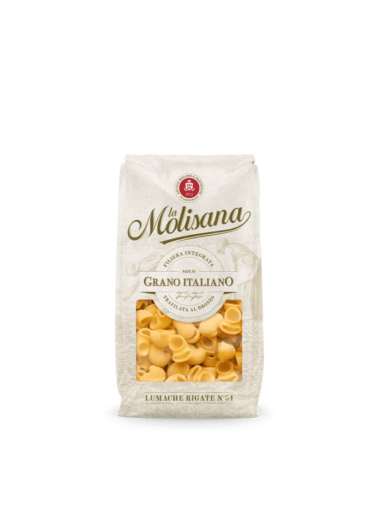 La Molisana Lumache Rigate 100% Italian Grain Pasta (24 bags)